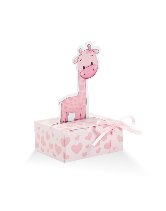 Cucciolo Giraffa Rosa