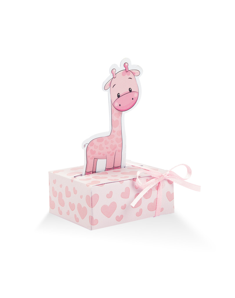 Cucciolo Giraffa Rosa
