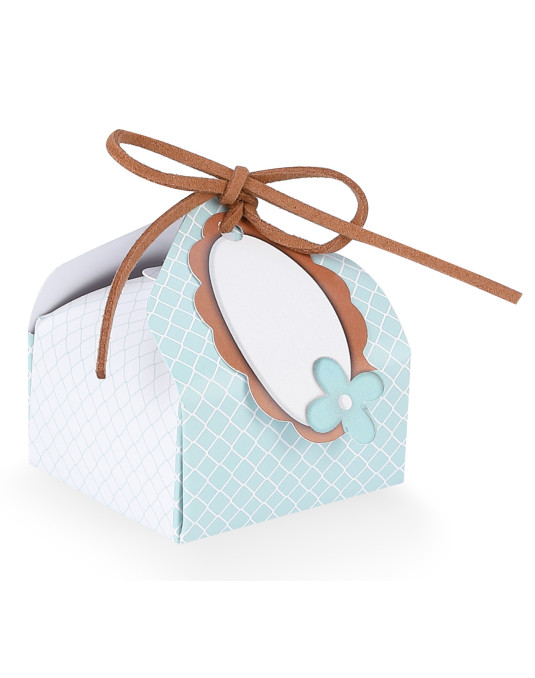 Bignè Tiffany completi di targhettina personalizzabile