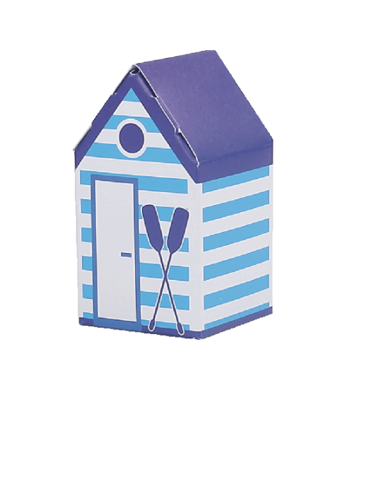 Cabine doghe azzurre, tetto blu