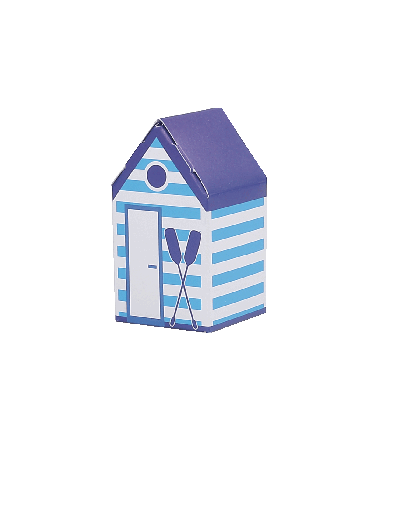 Cabine doghe azzurre, tetto blu