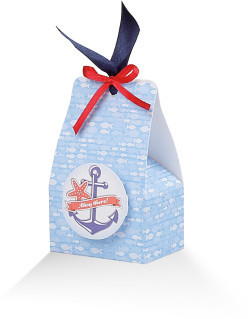 stuccio pesciolini su fondo mare con bollino pop up