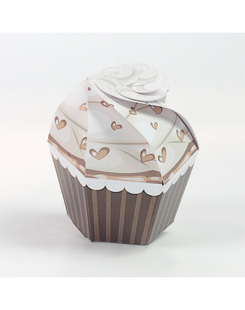 Cupcake tortora con cuori