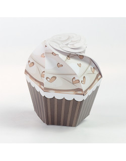 Cupcake tortora con cuori