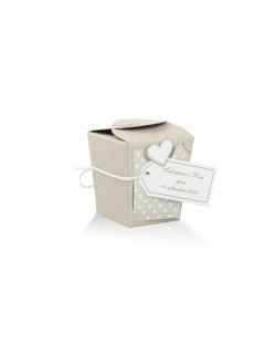 Scatolina Wedding Piccola completa di targhetta personalizzabile
