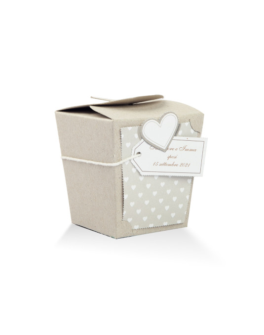 Scatola Wedding Grande completa di targhetta personalizzabile