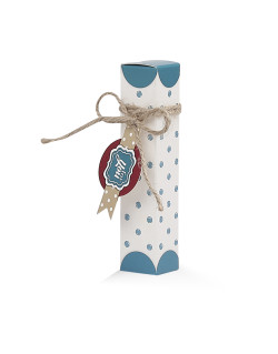 Astuccio Pois Oceano con targhettina