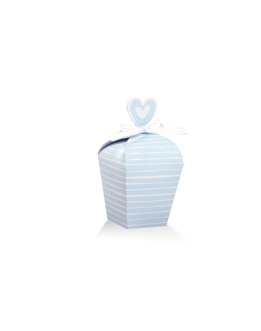 New Pack Celeste Medio righe orrizzontali