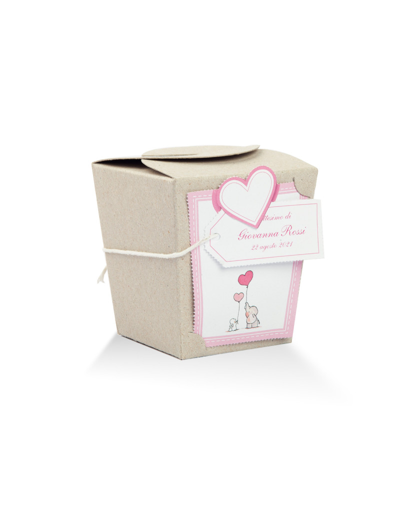 Scatola Bimba Grande completa di targhetta personalizzabile