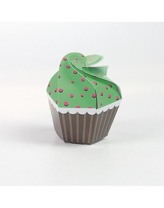 Cupcake verde/fuxia