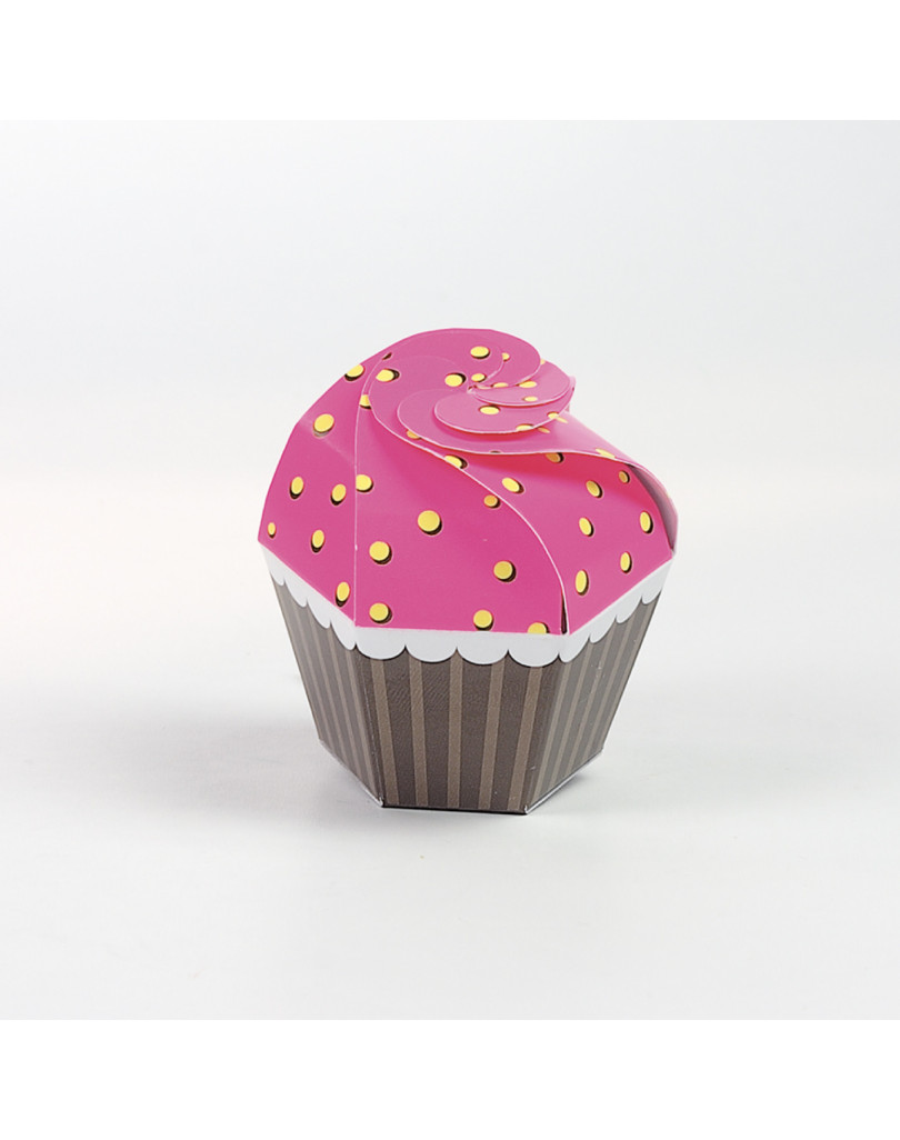 Cupcake fuxia/giallo