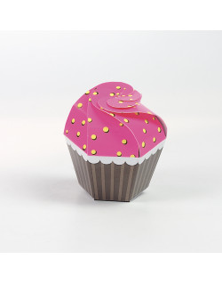 Cupcake fuxia/giallo