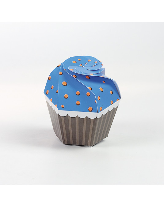 Cupcake azzurro/arancio