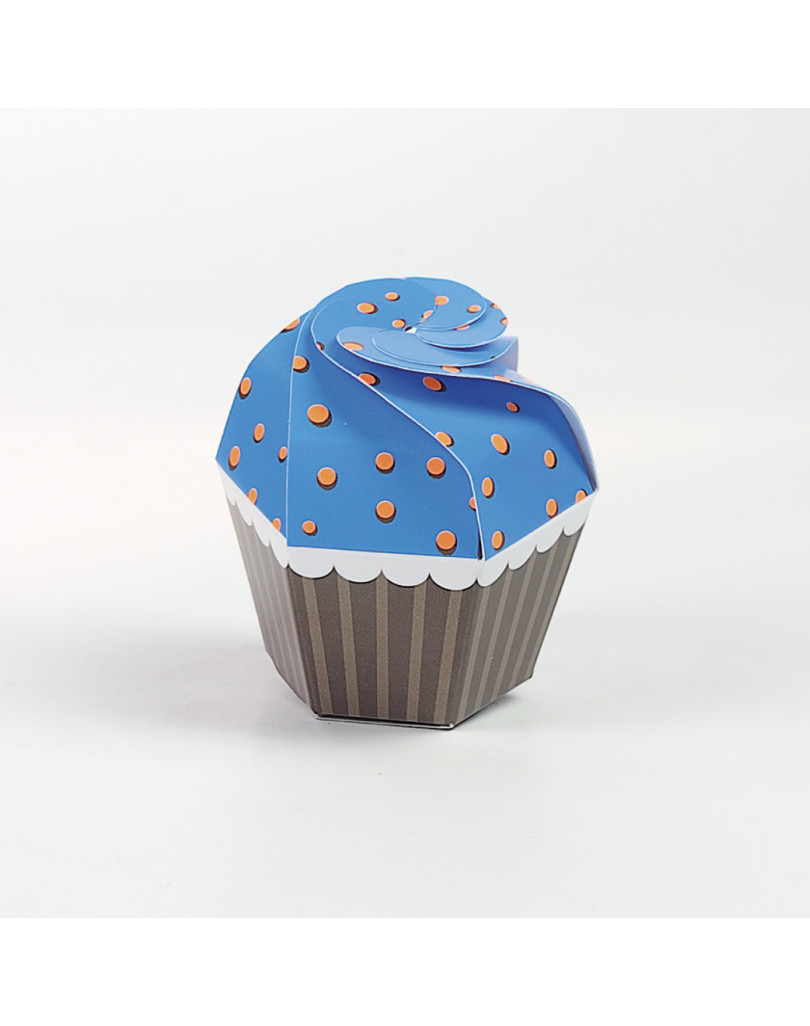 Cupcake azzurro/arancio