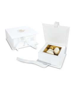 Astuccio album di colore bianco, personalizzabile