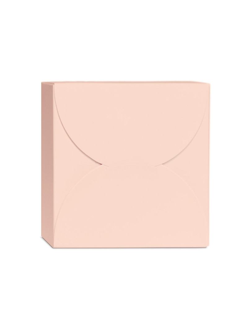 Astuccio piccolo di colore cipria personalizzabile